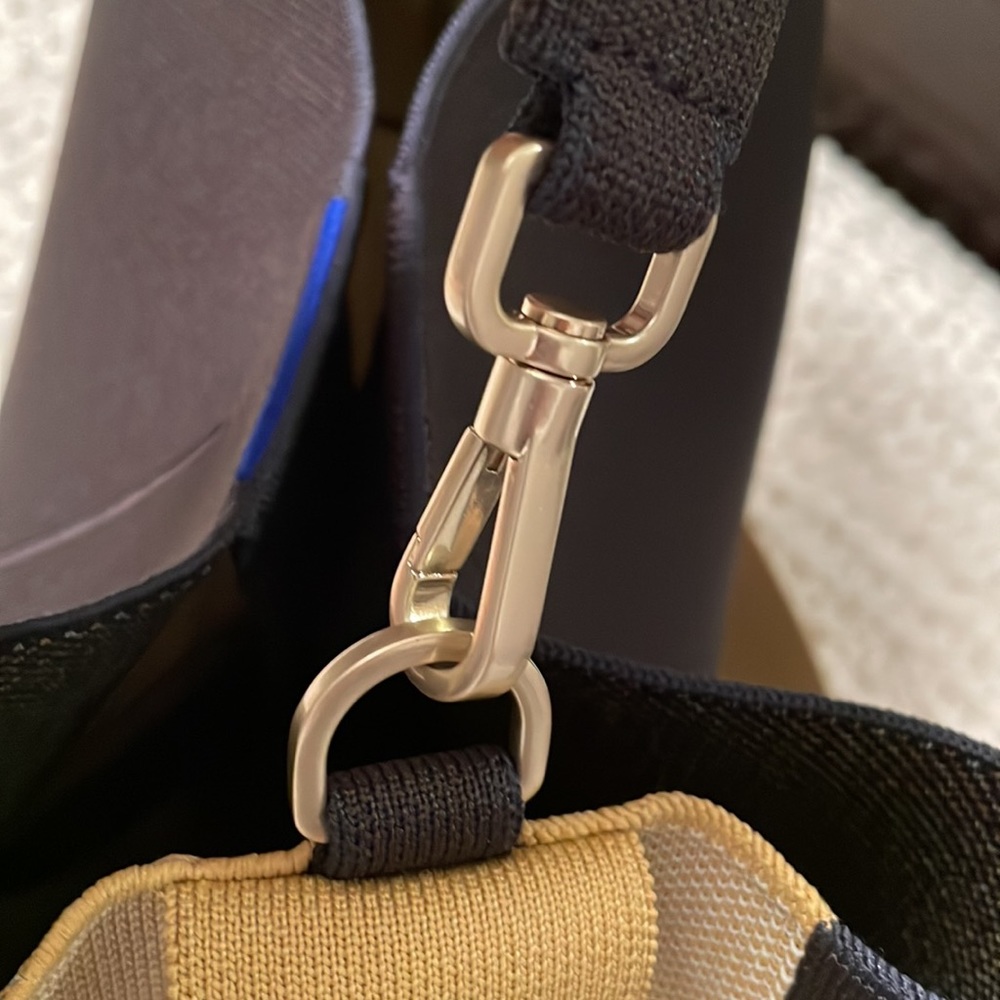 Rothy's Navy Tote with Yellow Strap - Picture 7 of 13